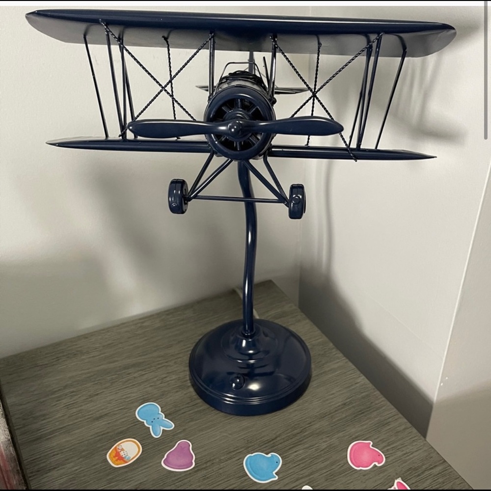 Pottery barn lamp & plains